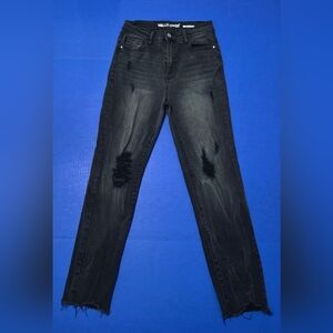 Wallflower High Rise Black Distressed Jeans